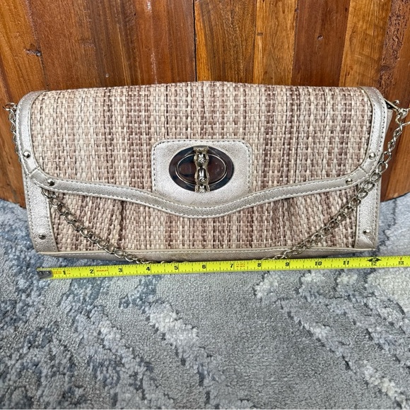 Elaine Turner Clutch Envelope Chain Strap Kisslock Handbag Shoulder Bag - Picture 2 of 10